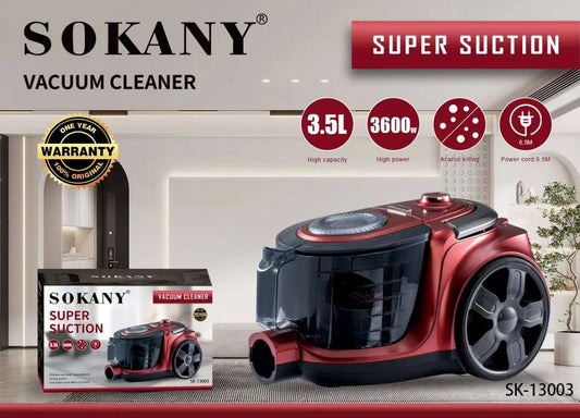 مكنسة كهربائية SK-13003 3.5 لتر 3600 وات – تنظيف قوي وأداء عالي لجميع المساحات