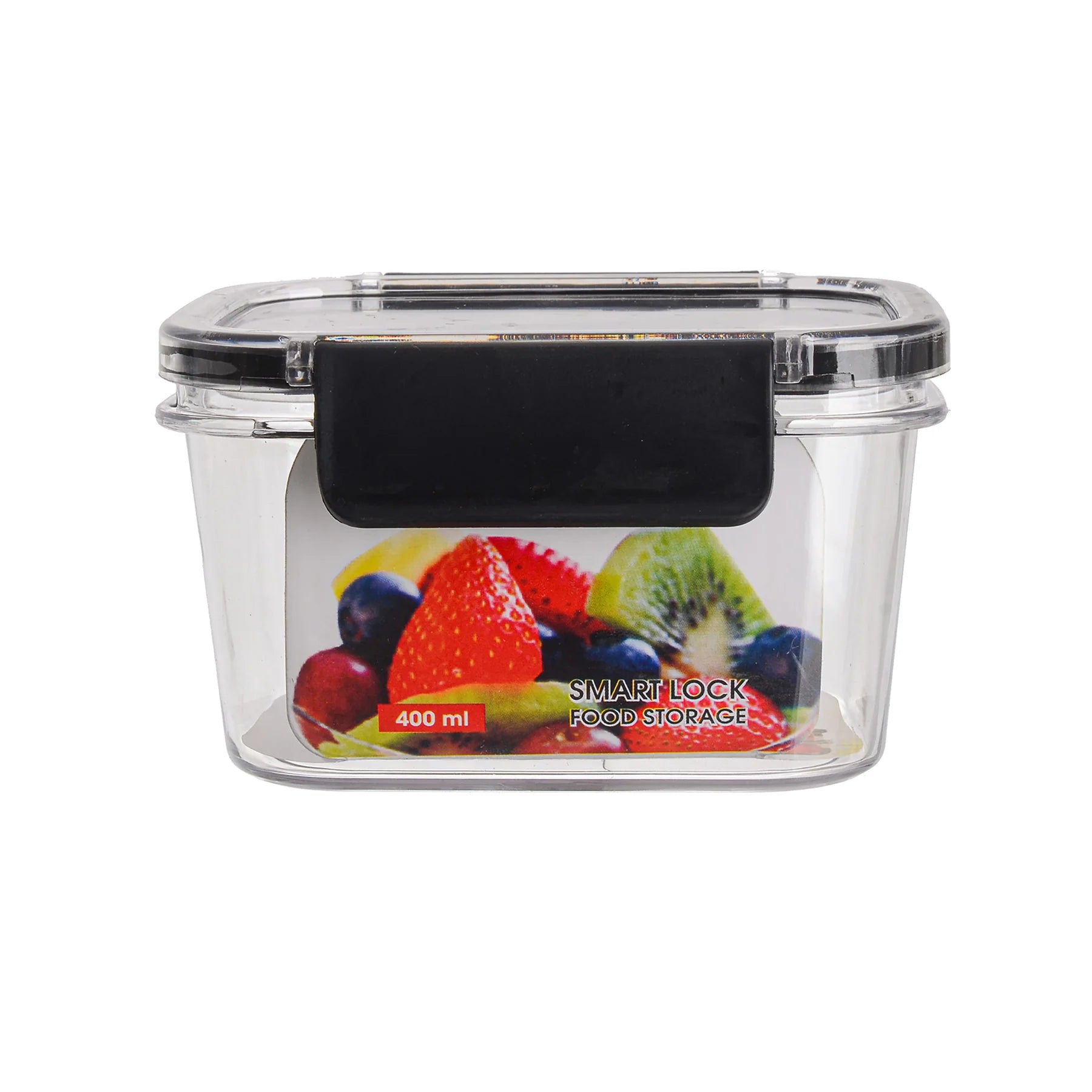 علبة تخزين أكريليك شفافة 400 مل من فونيكس بغطاء محكم سمارت لوك