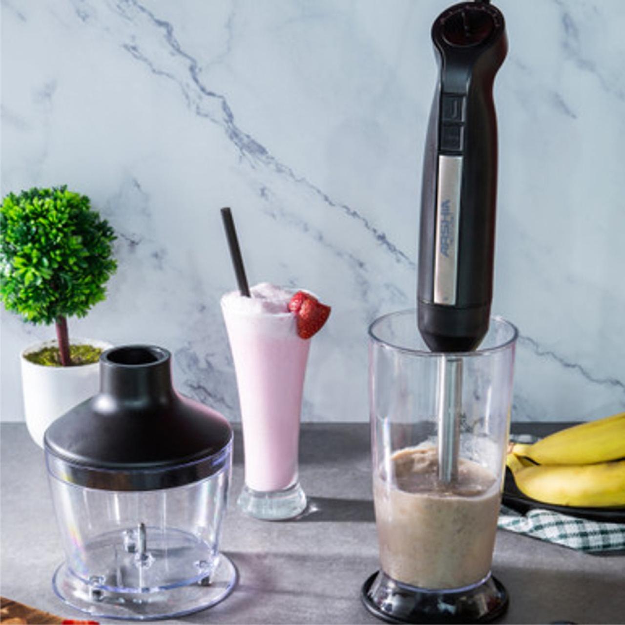 هاند بليندر أرشيا 3×1 بقوة 800 وات مع شفرات تيتانيوم وملحقات فرم وخفق – كود 2567