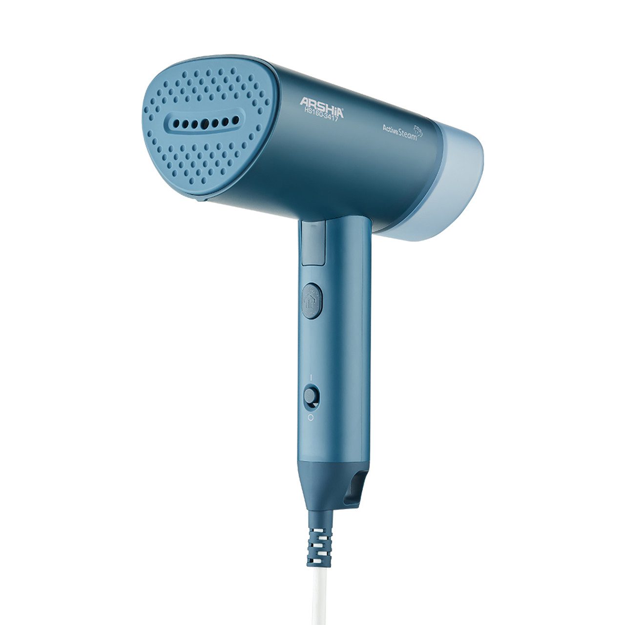 مكواة بخار محمولة قابلة للطي من أرشيا باللون الأزرق – مثالية للسفر والاستخدام المنزلي