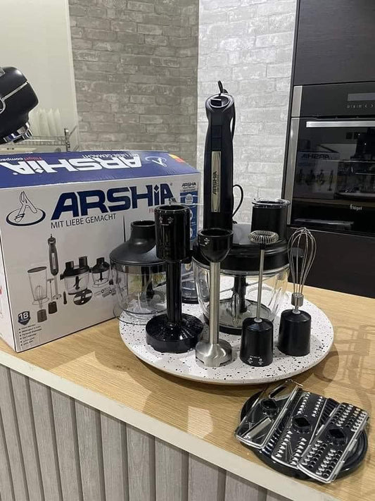 هاند بليندر أرشيا 8×1 – خلاط يدوي مع ملحقات متعددة – ستانلس ستيل – homesegy