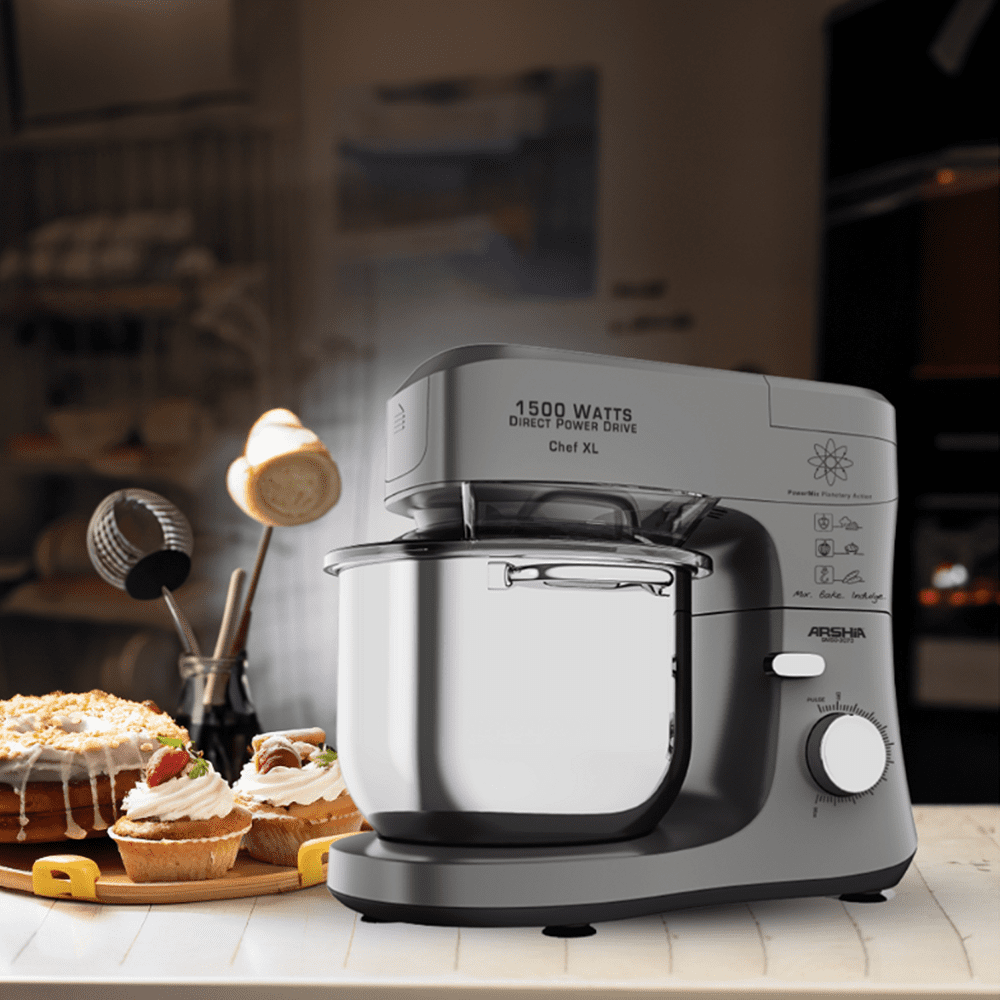 عجان أرشيا ألماني 7 لتر 1500 وات مع وعاء ستانلس ستيل وملحقات كاملة