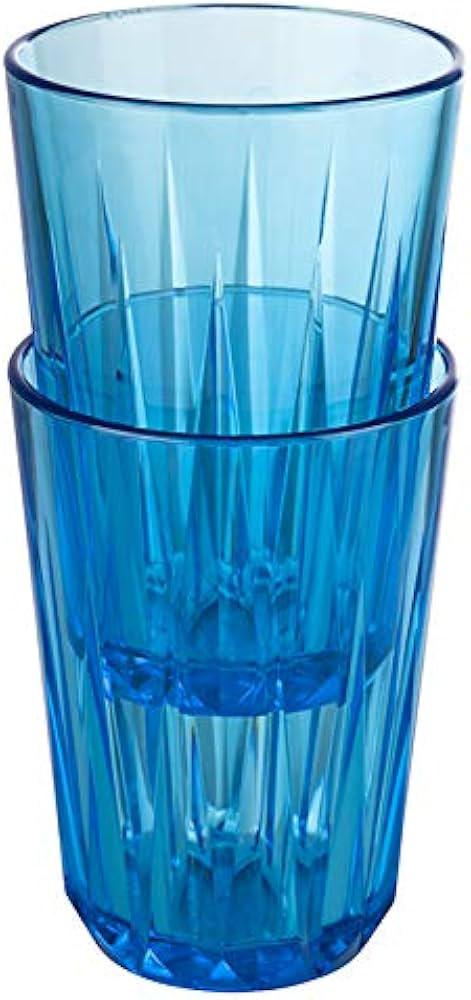 كوب ماء بلاستيك مضلع ملون بسعة 500 مللي من دروبينا بتصميم أنيق