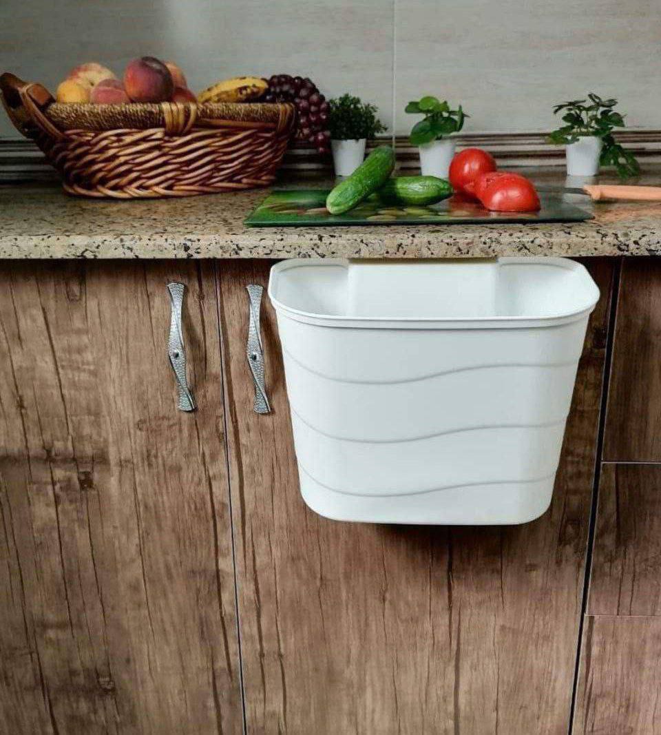 سلة تعليق على درفة المطبخ أو الحمام لتخزين الخضروات والفواكه