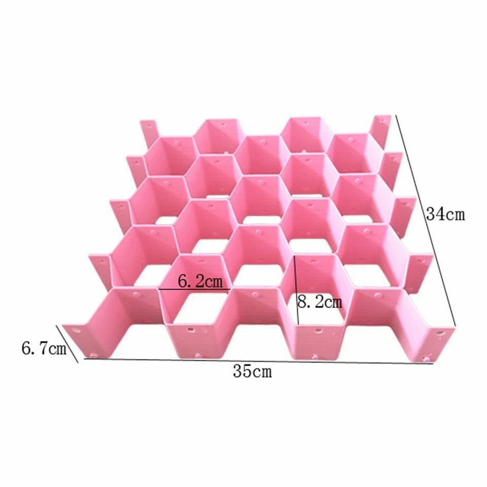منظم درج شكل خلية بمقاس 35×34 سم قابل للفك والتصغير ليناسب جميع الأدراج