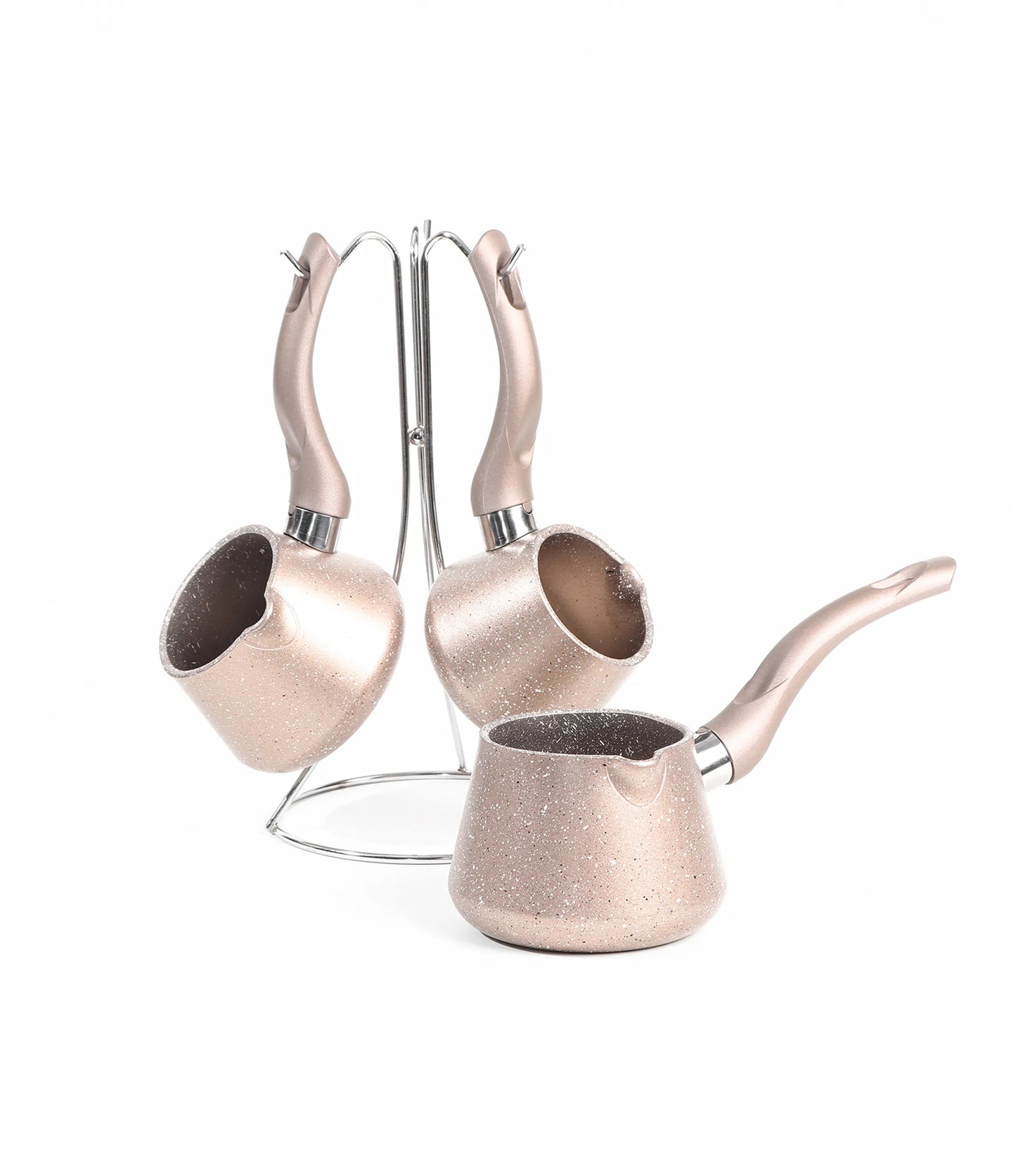 طقم حلل جرانيت دروبينا 23 قطعة لون وردي بتصميم تركي فاخر