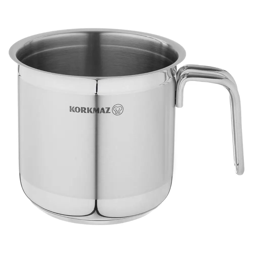 طقم حلل ستانلس ستيل كوركماز ألفا جامبو 15 قطعة فضي