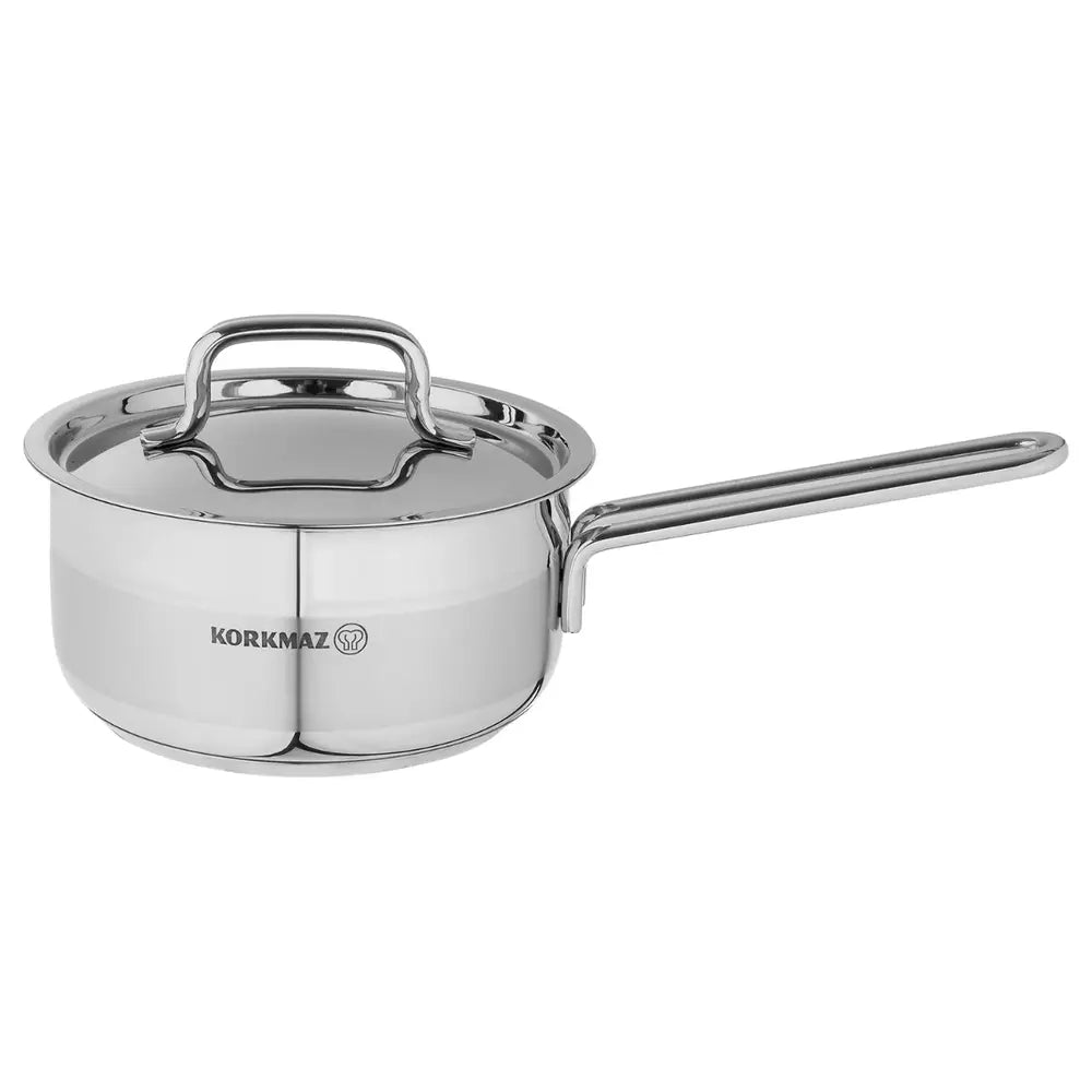 طقم حلل ستانلس ستيل كوركماز ألفا جامبو 15 قطعة فضي