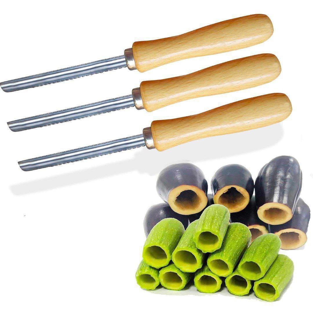 مقوار استيل يد خشب 18/10 غير قابل للصدأ مع ضمان 25 سنة