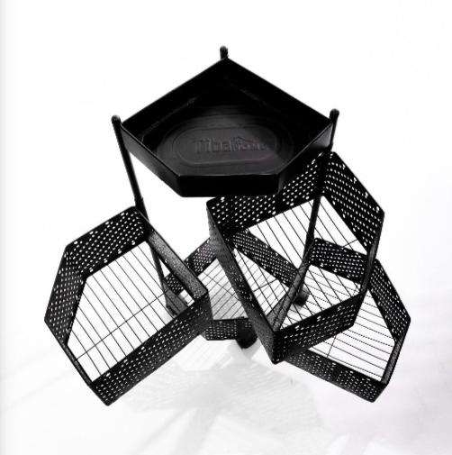 تربو معدن كورنر طيبة بعجلات متحركة تصميم زاوية موفر للمساحة