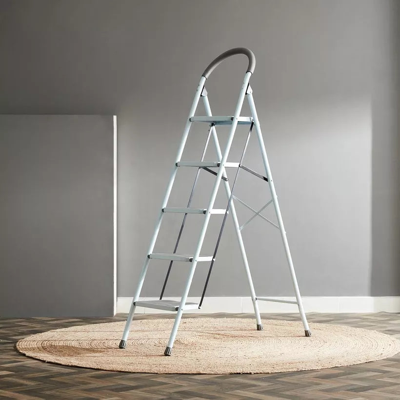 سلم معدن 5 درجات من طيبة هوم للاستخدام المنزلي والثقيل