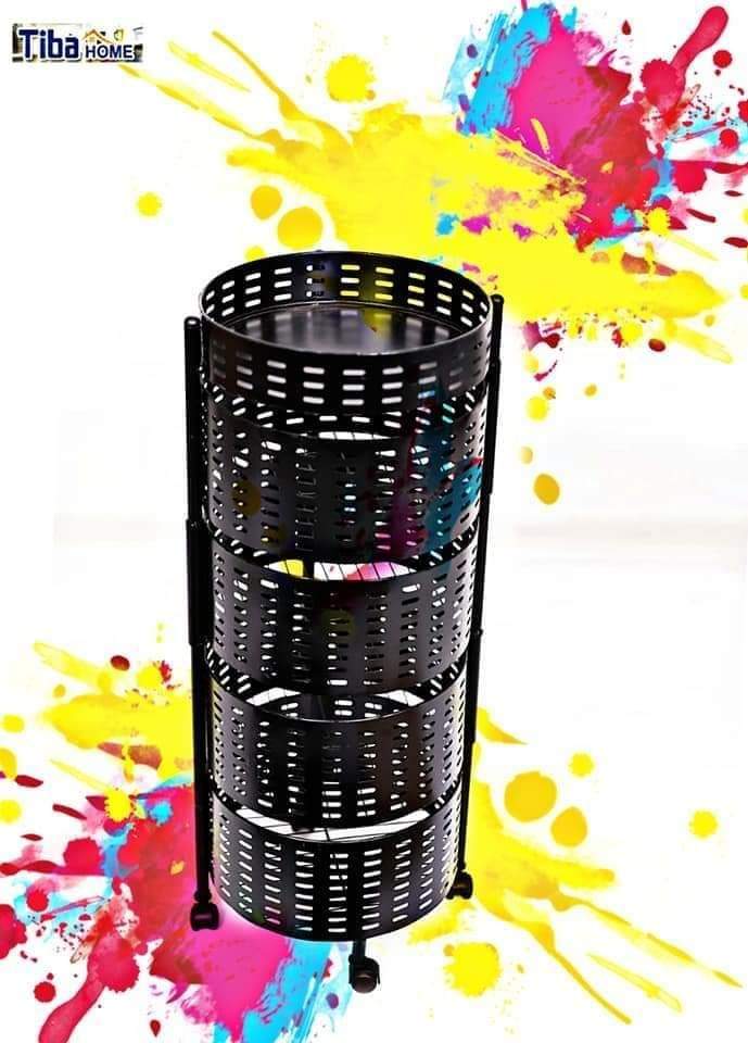 تربو معدن مدور طيبة متعدد الاستخدامات مزود بعجلات متحركة