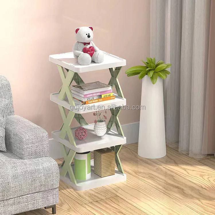 منظم أحذية وديكور بلاستيك متعدد الاستخدام 3 دور و4 دور بتصميم عصري متعدد الطبقات