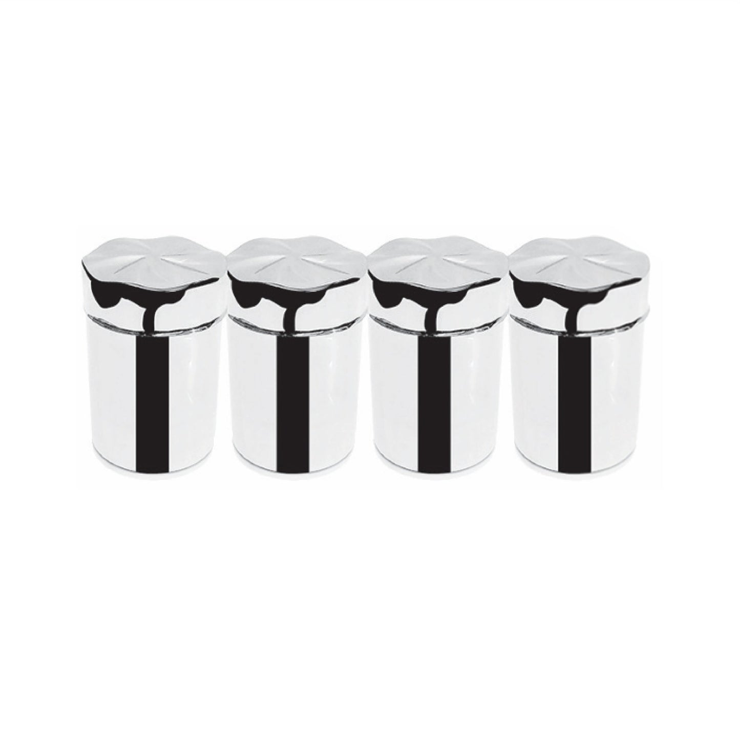 طقم توابل استانلس 4 قطع نيو تريز استيل 18/10 بضمان 25 سنة