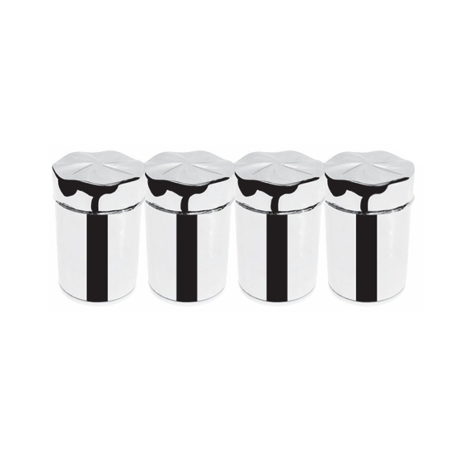 طقم توابل استانلس 4 قطع نيو تريز استيل 18/10 بضمان 25 سنة