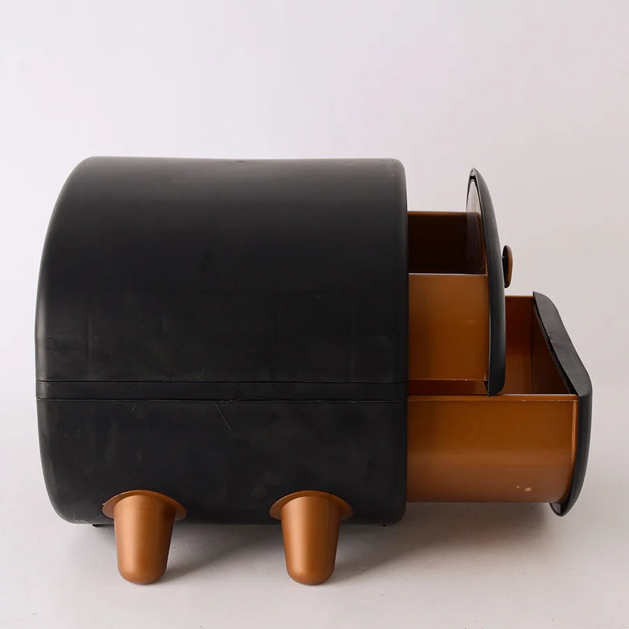 كومودينو ومنظم فونكس 2 دور باللون الأسود والروز واللبني لتنظيم الأغراض المنزلية