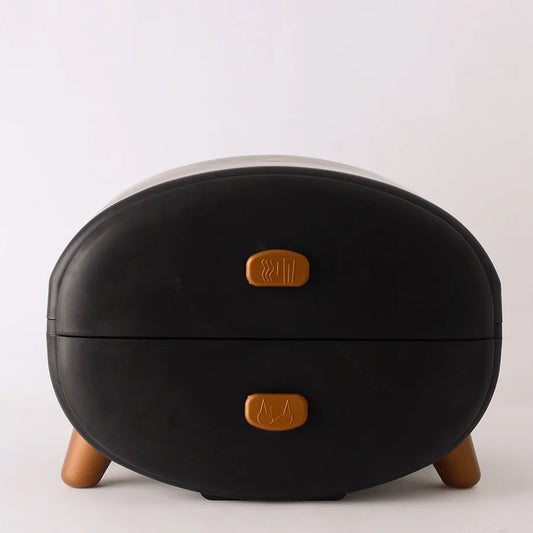 كومودينو ومنظم فونكس 2 دور باللون الأسود والروز واللبني لتنظيم الأغراض المنزلية