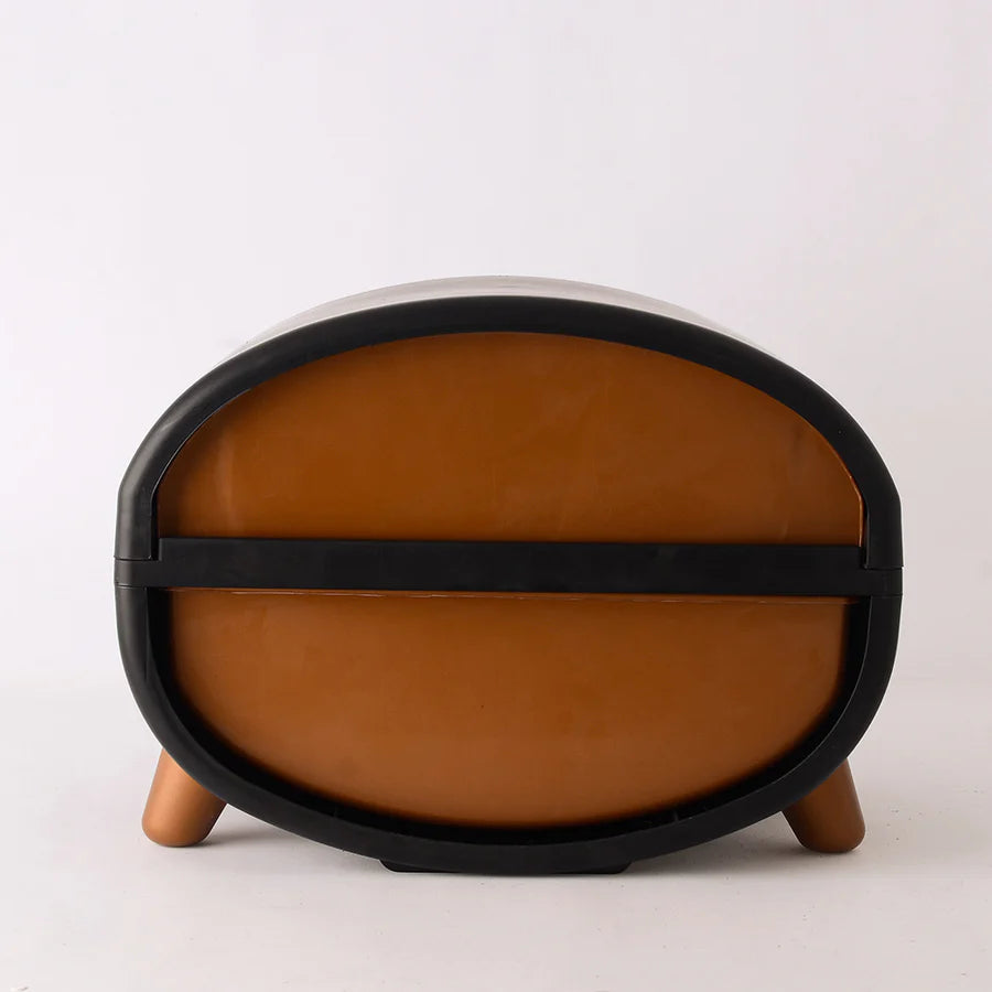 كومودينو ومنظم فونكس 2 دور باللون الأسود والروز واللبني لتنظيم الأغراض المنزلية