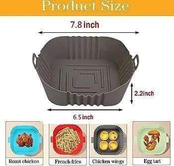 بطانات قلاية هوائية من السيليكون – قابلة لإعادة الاستخدام