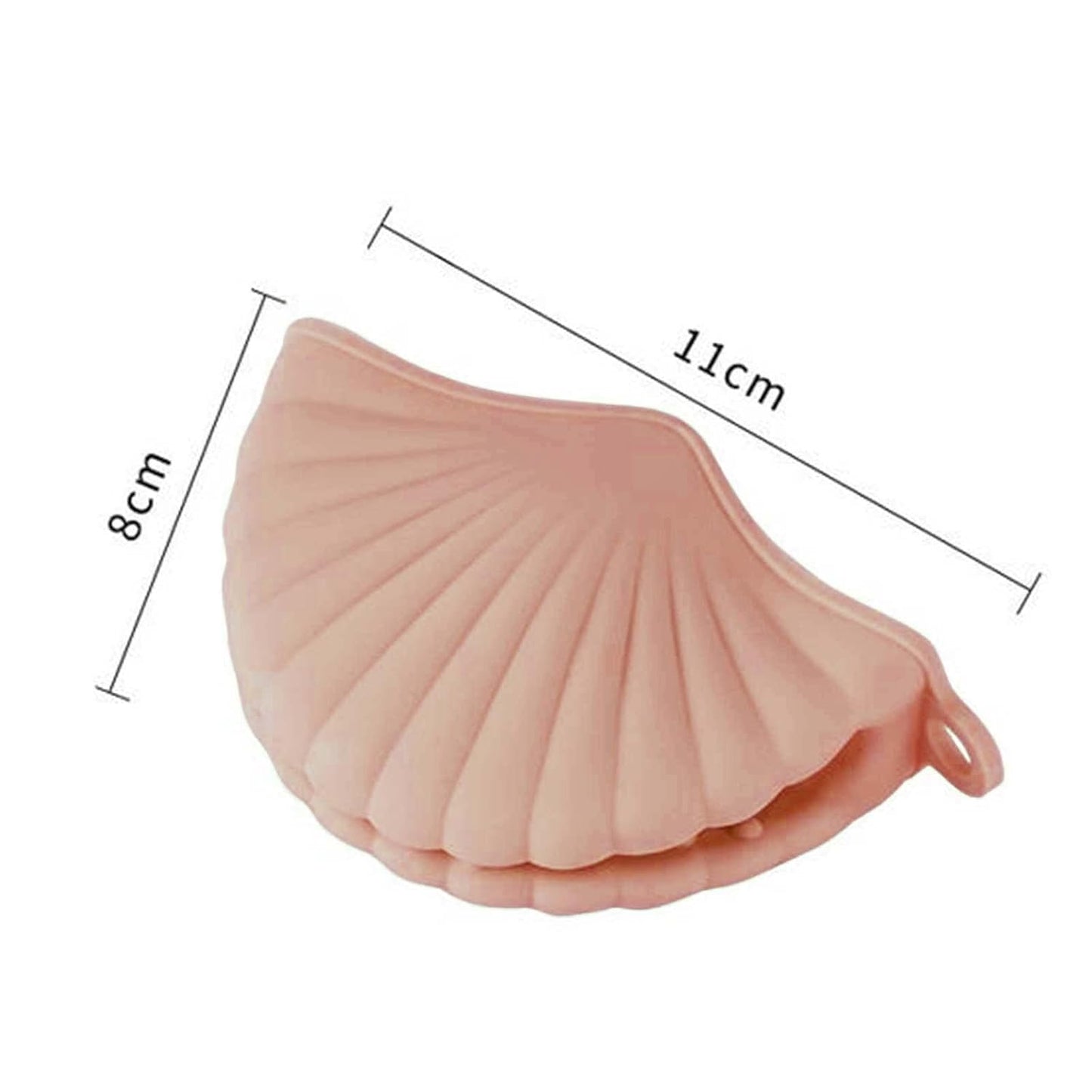 قفازات سيليكون صغيرة مقاومة للحرارة بشكل صدفة للفرن – زوج من الملاقط