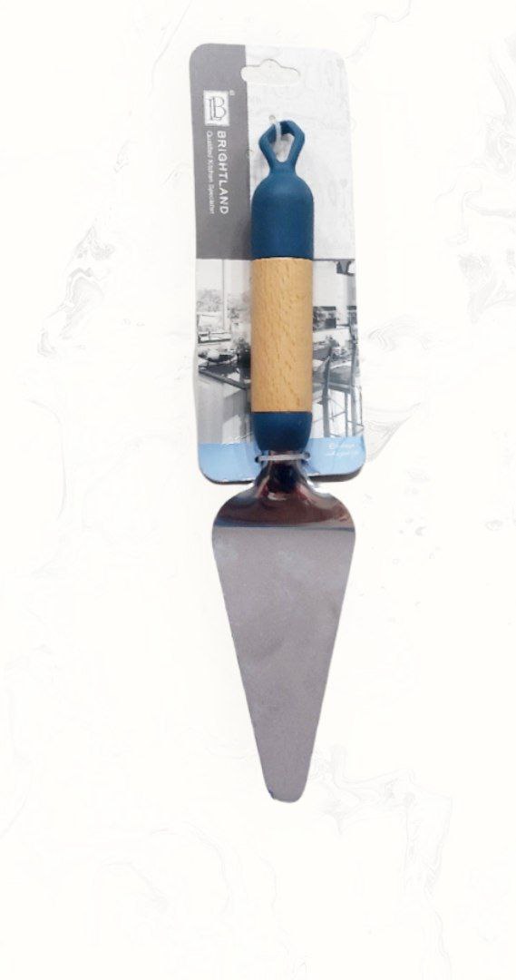 أداة تقديم مكرونة وكيك بمقبض خشبي وسيليكون عالية الجودة وقابلة للتحمل والحرارة