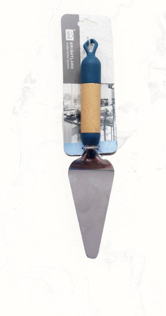 أداة تقديم مكرونة وكيك بمقبض خشبي وسيليكون عالية الجودة وقابلة للتحمل والحرارة