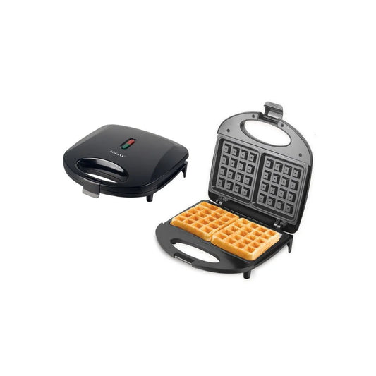 "Sokany 800W waffle maker with non-stick plates for crispy waffles"