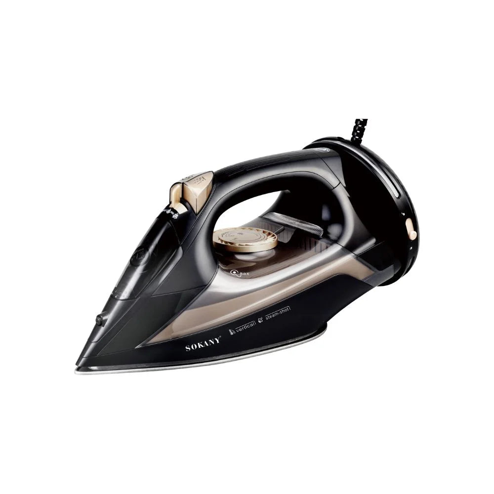مكواة ملابس سوكاني SL-286 بقدرة 2600 وات قاعدة سيراميك بخار أسود