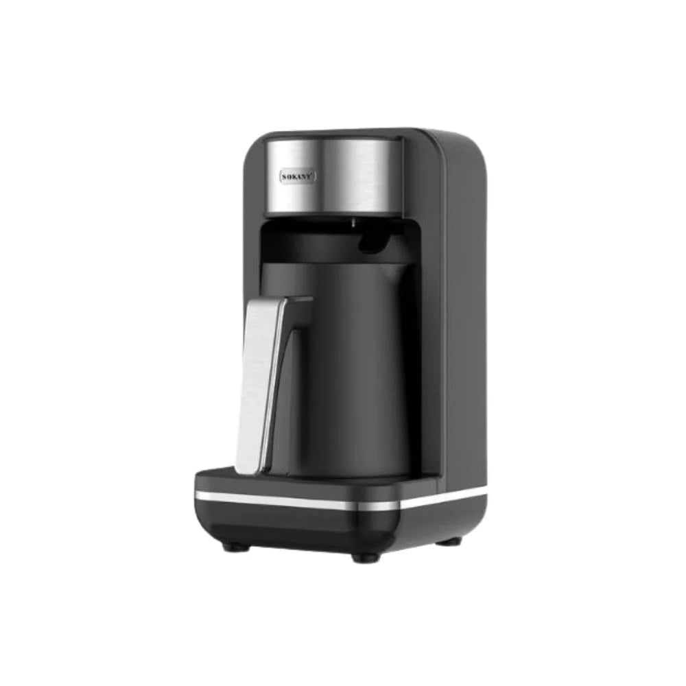 ماكينة قهوة تركية سوكاني SK-0137 سعة 4 أكواب 250 مل بلون أسود مع شاشة لمس