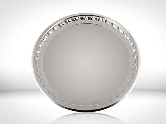 صينية فطار وعشاء استانلس ستيل نيو تريز مقاس 60 و70 سم مضلع مقاوم للصدأ