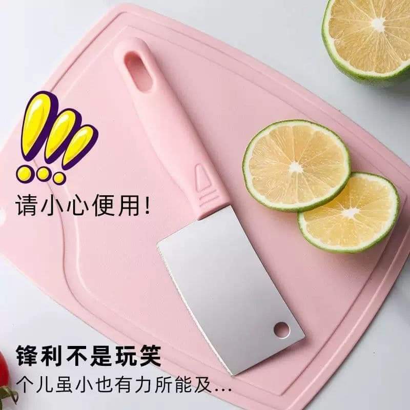 ساطور استانلس ستيل صغير لتقطيع اللحوم والخضروات – مقاس 20×12.5 سم مع مقبض مريح