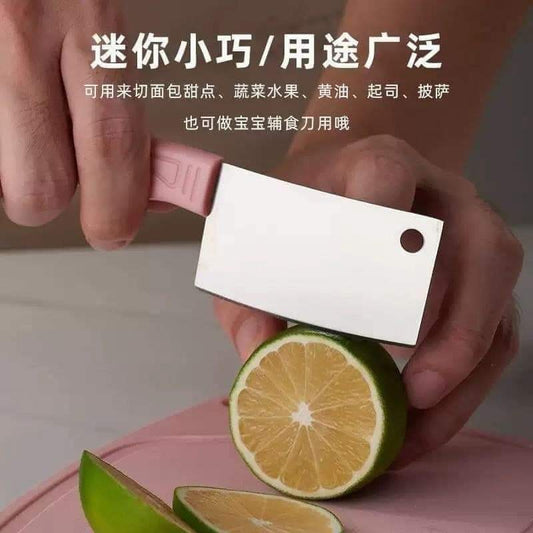 ساطور استانلس ستيل صغير لتقطيع اللحوم والخضروات – مقاس 20×12.5 سم مع مقبض مريح