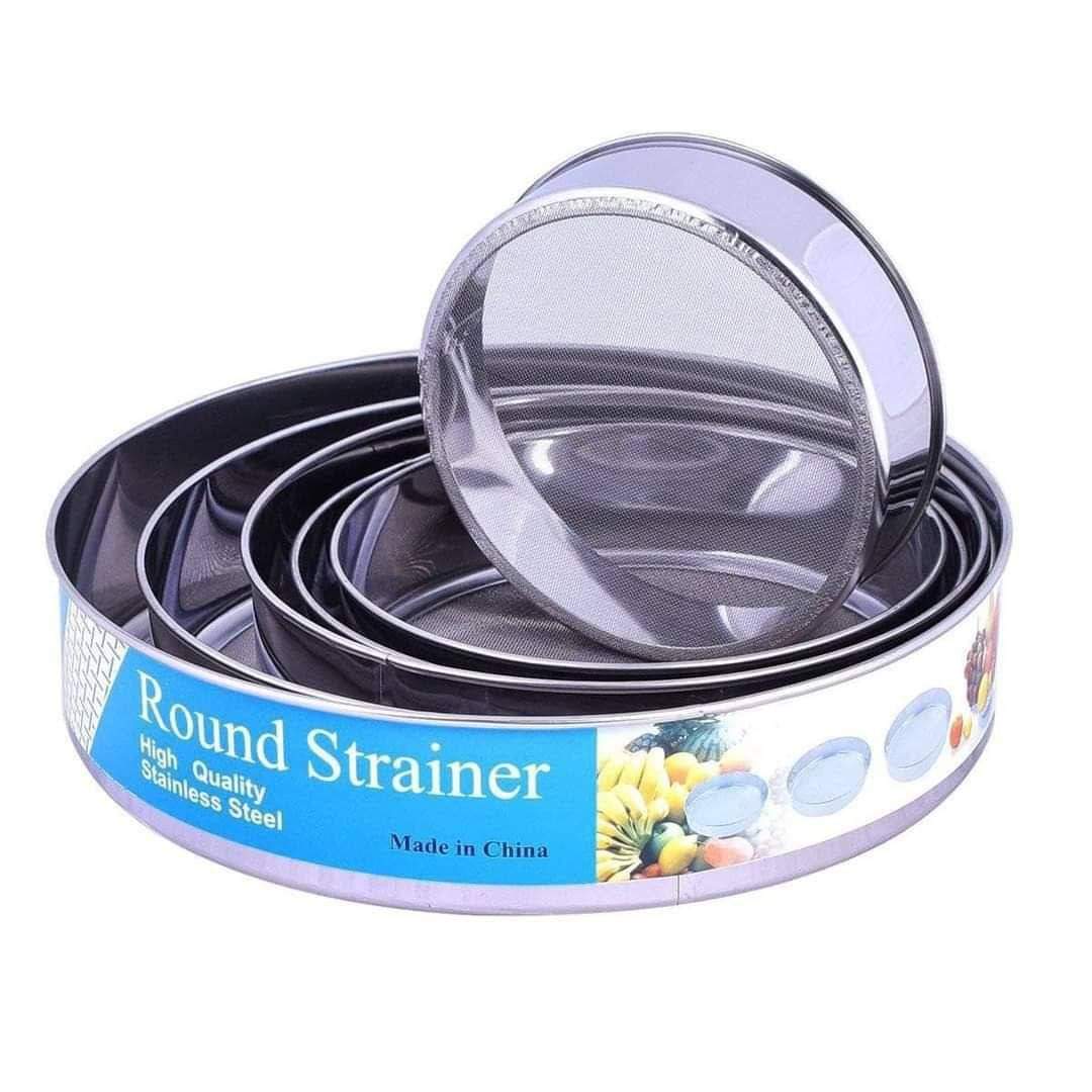 طقم منخل استانلس ستيل 6 قطع بأحجام مختلفة للمطبخ