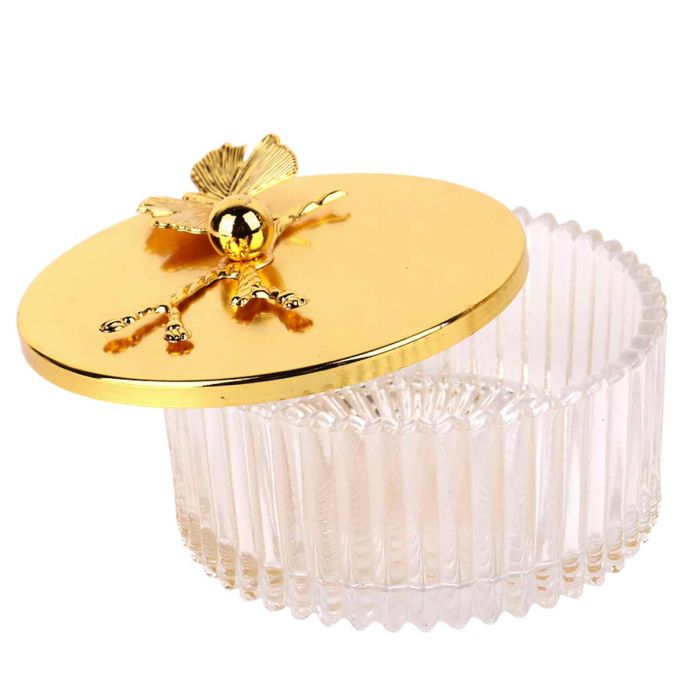 طقم تسالي سيلفر دورين 8 عيون بحامل يد جولد فخم للضيافة