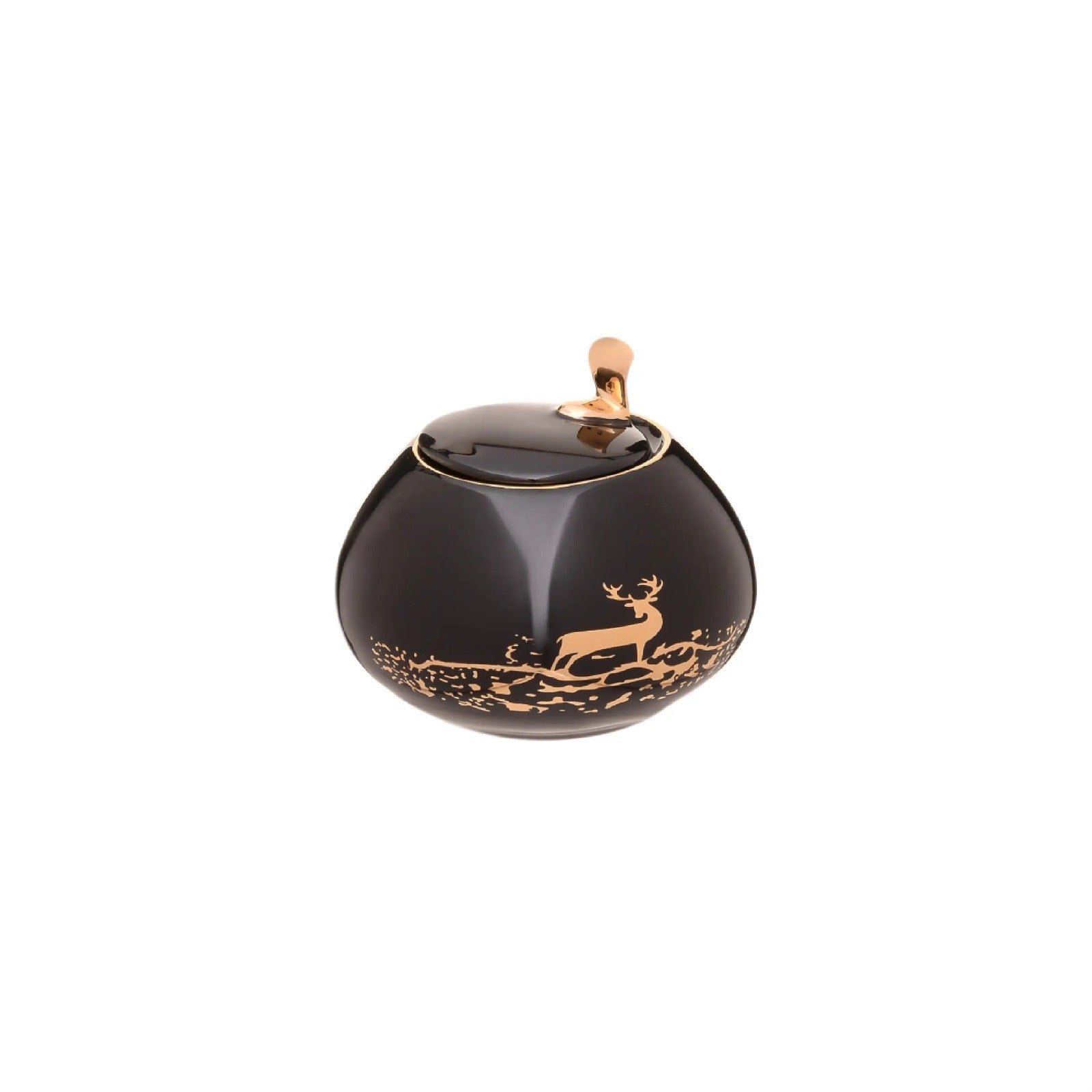 طقم شاي و جاتوه لوتس بورسلين مودرن مذهّب متعدد الألوان مكون من 24 قطعة