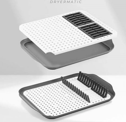 مصفاة أطباق تركية 3×1 بتصميم ذكي تشمل لوح تقطيع وسلة تصريف وصينية مياه مدمجة