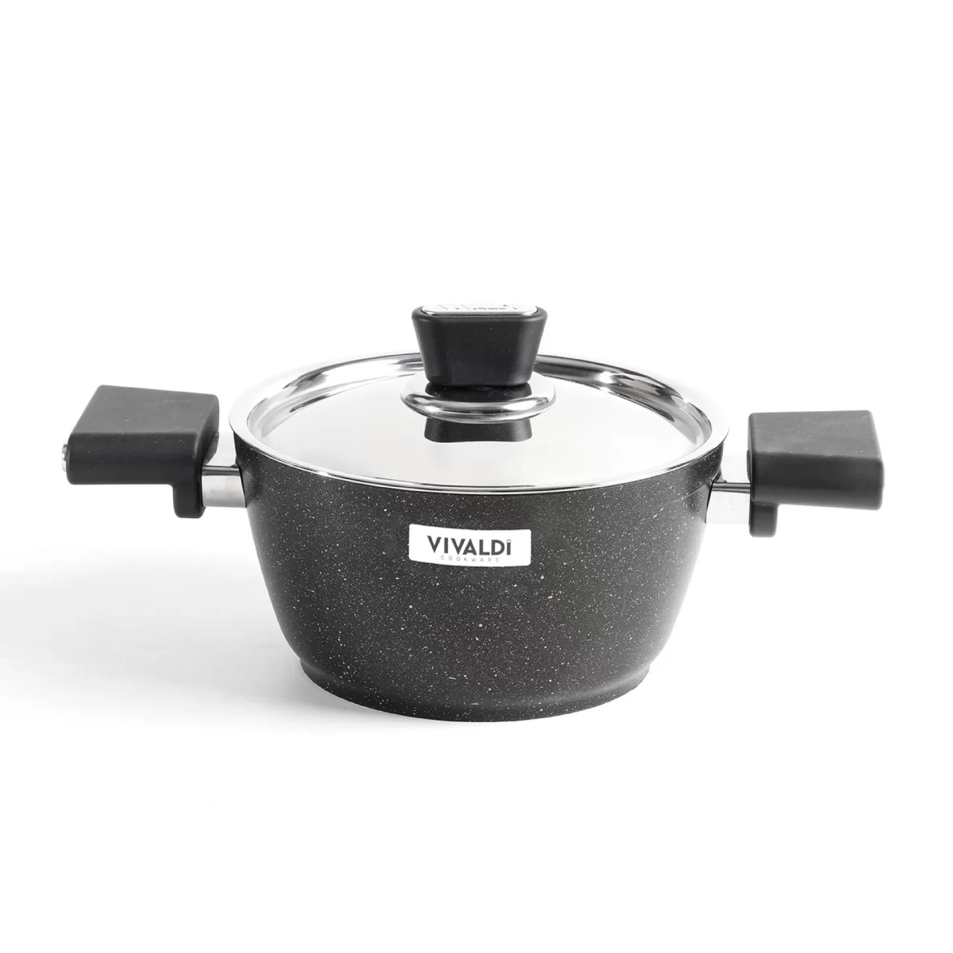 طقم حلل جرانيت فيفالدي 15 قطعة مع أغطية استانلس وألوان عصرية للمطبخ