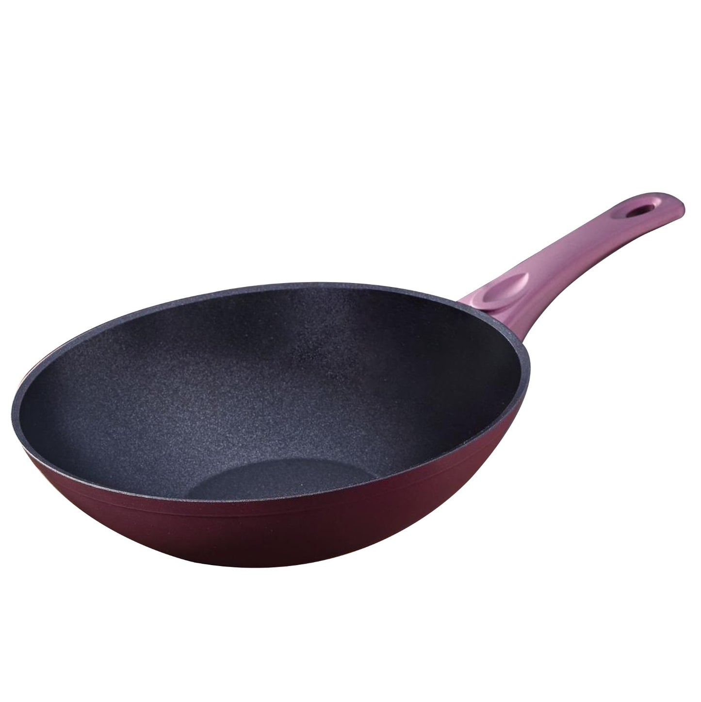 مقلاية ووك تيتانيوم دروبينا مقاس 28 سم غير قابلة للالتصاق بلون أسود ونبيتي